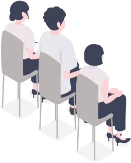 椅子と人
